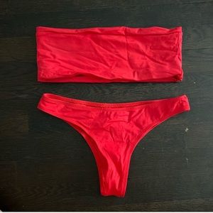 zaful red bikini